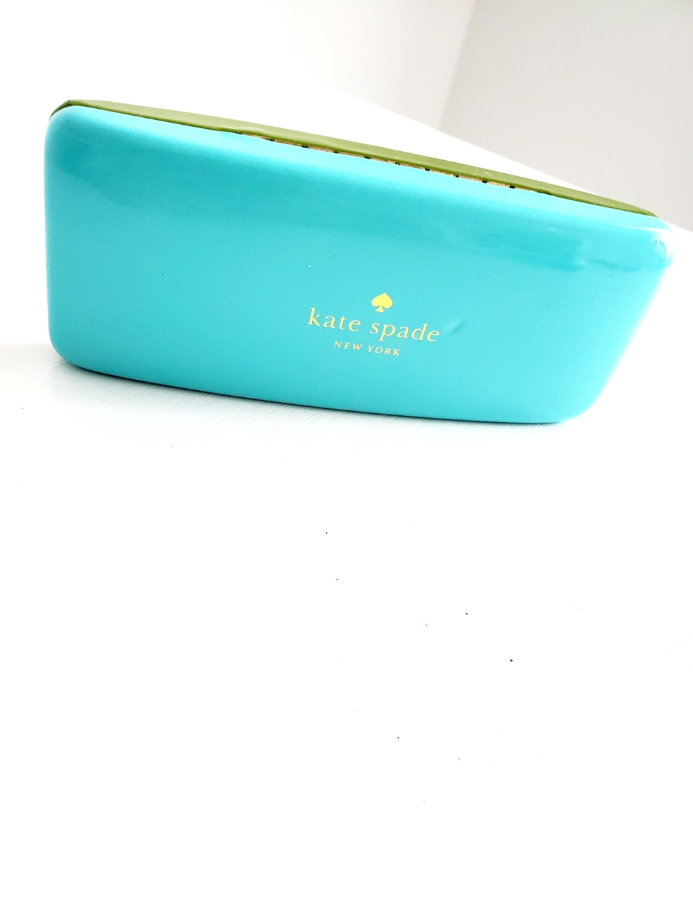 kate spade Teal & Gold Hard Sunglasses Case